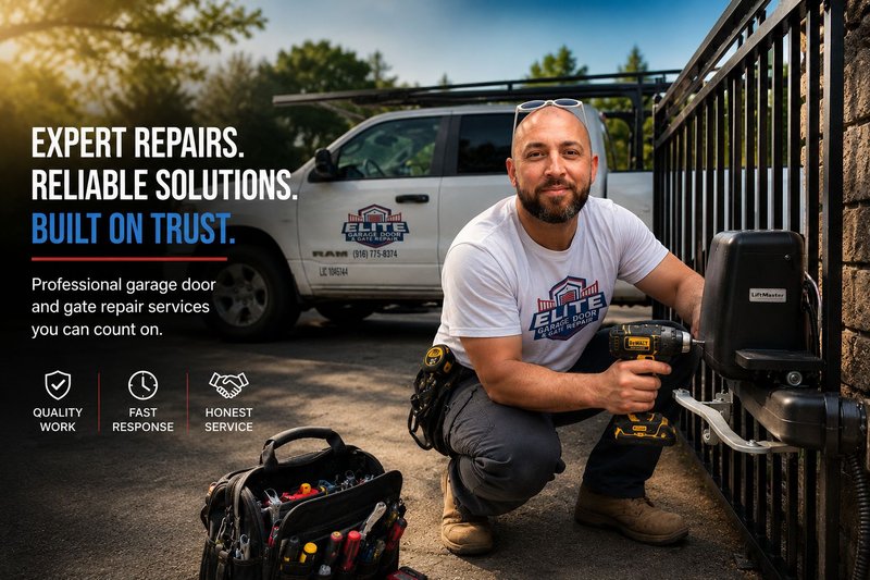 Arkadi, owner and lead technician at Elite Garage Door & Gate Repair in Cameron Park, CA