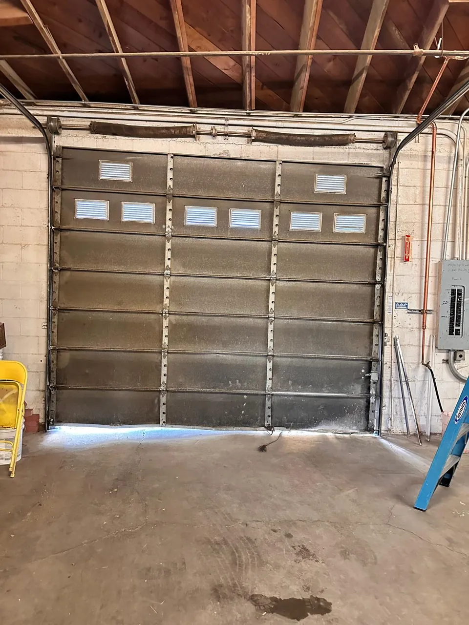 Garage door replacement: before