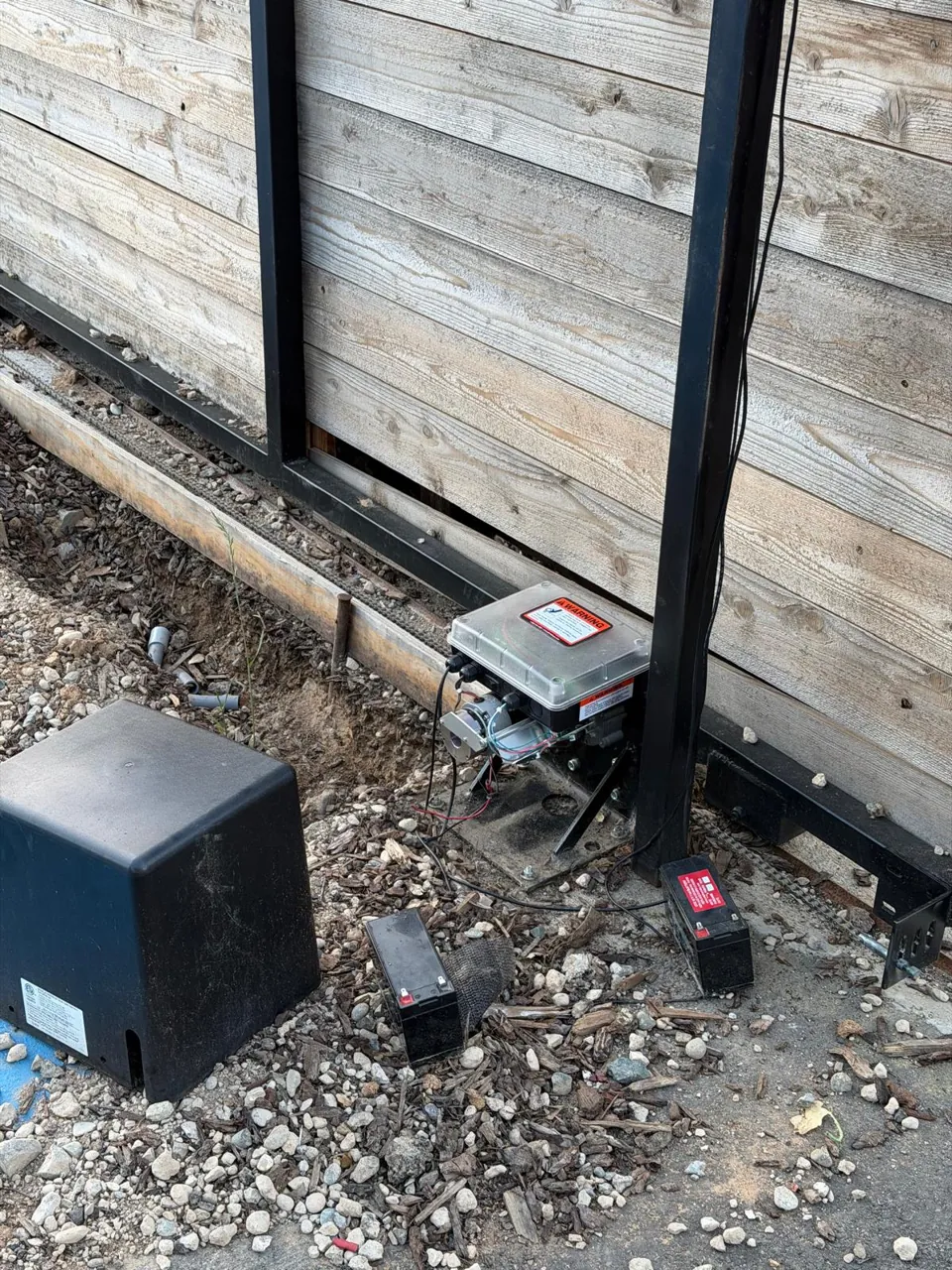 Sliding gate opener upgrade: before